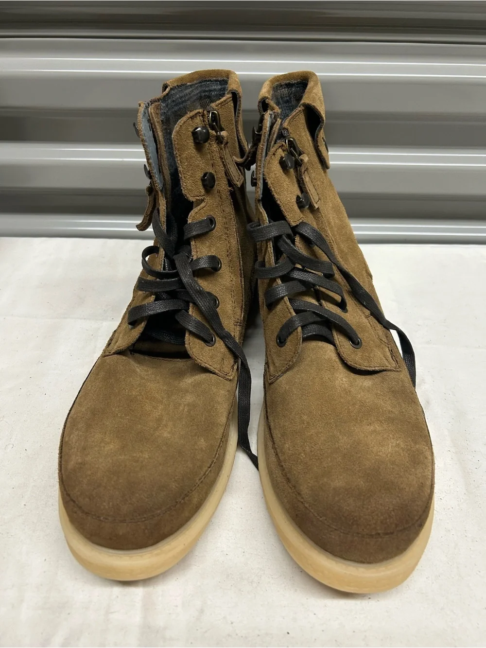 Men's Suede Casual Boots - Tan